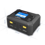 Vendite calde ULTRA POWER UP10 Smart Balance Charger AC100W/DC200W schermo da 2.4 pollici/AC/DC Dual Mode/Dual Channel Fast Charger